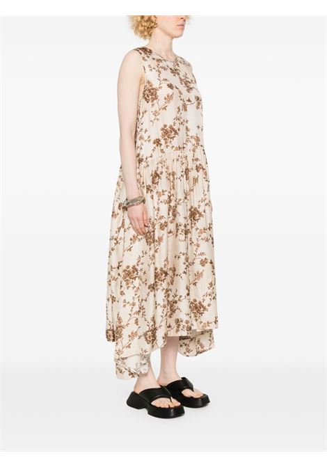 avery dress woman white and brown UMA WANG | UW5053UW016